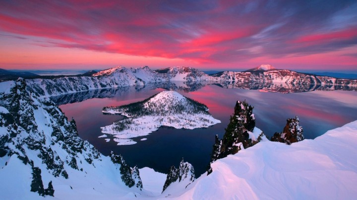 Condition Of Rater Lake During Winter