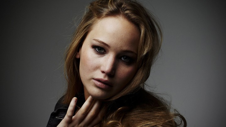 Jennifer Lawrence Face Closeup Making Sad Pose