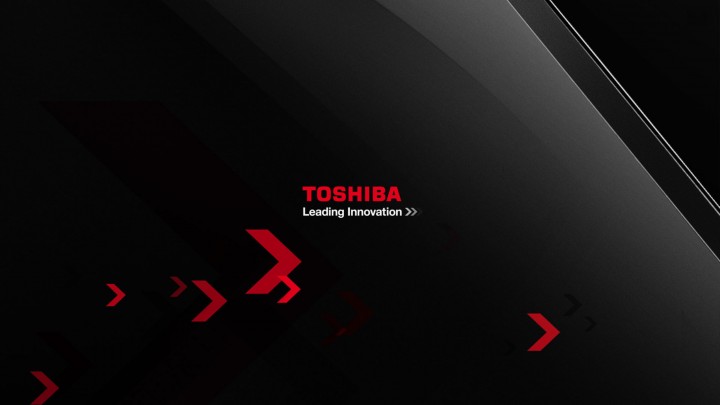 Logo On Black Backgroung Of Toshiba – Leading Innovation