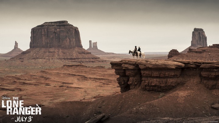 Tonto And John Reid Looking Aroud The Desert